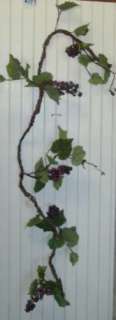 Gnarled Artificial Silk Ivy Berry Flowers Garland 6197  