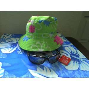  Foster Grant Polarized Sunglasses with Beach Hat Sports 