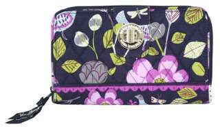 Vera Bradley Floral Nightingale Turn Lock Wallet Bag Clutch New  