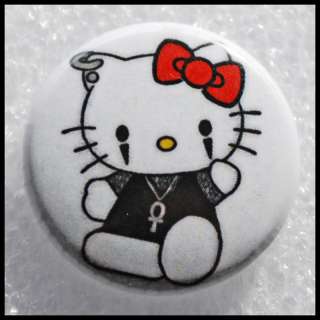 Hello Kitty   Goth Kitty  Punk Rock Kitty   Button  