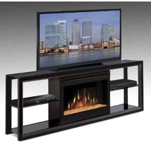  Dimplex Novara   65 Fireplace TV Stand with Glass Ember 