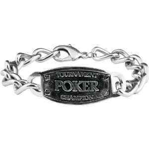  Trademark Poker Champion Link Bracelet With Silver Tone 