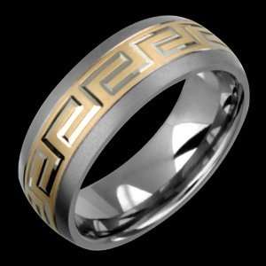  Else   size 13.75 Titanium Ring with 14kt.Yellow Gold 