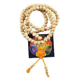 Tibetan Gold Line Bodhi Seed Elastic Cord 108 Prayer Beads Malas and a 