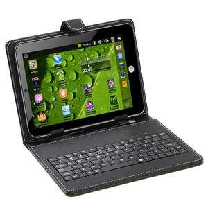 Black USB Keyboard & Leather Case Pouch Cover for 7 Tablet MID ePad 