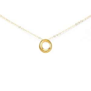  Dogeared Oval Karma Gold Dipped Necklace Jewelry