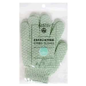 Earth Therapeutics Hydro Exfoliating Gloves, Jade, 1 pair