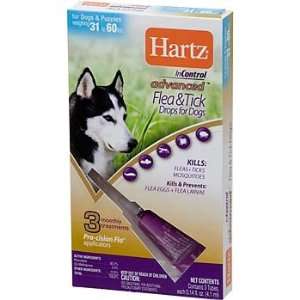  Hartz InControl Advanced Flea and Tick Drops for Dogs and 
