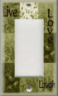   Cover   Inspirational Sayings   Live Love Laugh   Olive Green  