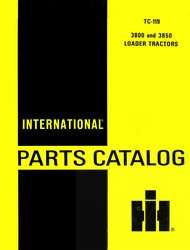 International 3800 3850 Loader Tractor Parts Manual IH  