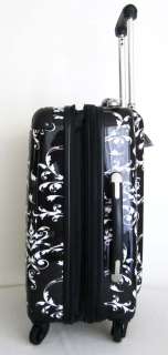 3Piece Luggage Set Hard Rolling 4 Wheels Spinner Floral  