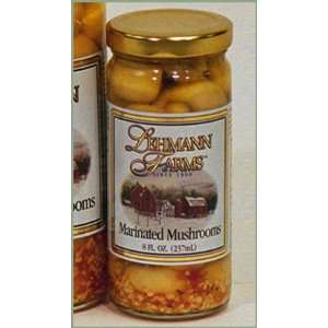 Marinated Mushrooms / 8 oz Jar/ 12 Jars  Grocery & Gourmet 