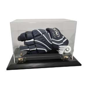  Philadelphia Flyers Hockey Glove Display Case with Black 