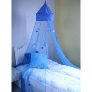 Crib   Twin Bed Canopy Mosquito Net (Blue Basketball)