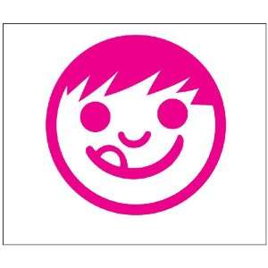  Neff Smiley Face Sticker Decal. Peel and Stick. Pink 