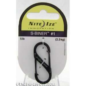 Nite Ize Stainless Steel Black #1 S Biner SB1 03 01 