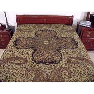  Cashmere Wool Pashmina Beaded India Bedding Bedspread 