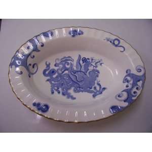 Royal Worcester Blue Dragon Oval Serving Dish