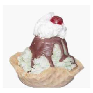 Chocolate Chip Mint Waffle Cup Sundae Replica Candle 