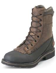   Mens 8 Inch Black Tec Tuff Waterproof Steel Toe Boot Style JWK840