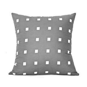 20 X 20 Modern Gray & White Throw Pillow Cover:  Home 