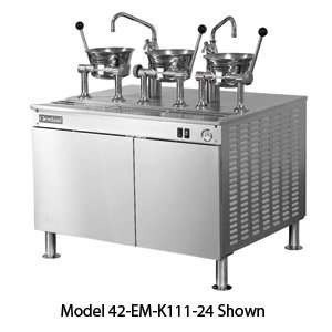   Electric Steam Jacketed Oyster Kettle Set with Mo