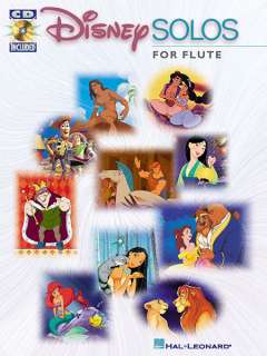 Disney Solos Flute Play Along Sheet Music Song Book CD  