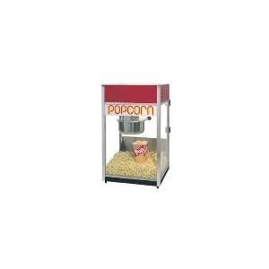   Popcorn Machine, 6 oz Spun Kettle, Red Dome, 120/208 Volt Home