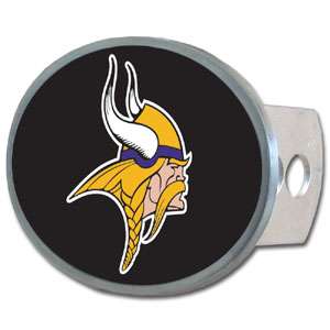 Minnesota Vikings NFL Oval Metal Trailer Hitch Receiver Cover  