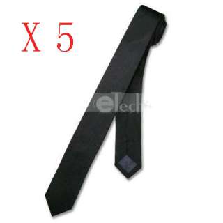 Narrow Neck Tie 2 Black