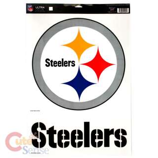 Pittsburgh Steelers Window Clings Decal 11x17 :Big Logo  