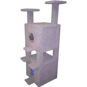Two Story Double Platform Cat Condo and Litter Box Enclosure Door 