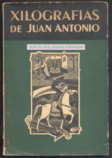 Book Xilografias De Juan Antonio 1953 102 Xilographies  