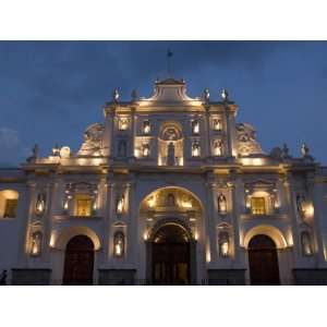 The Cathedral of San Jose With Evening Lights, Antigua, UNESCO World 