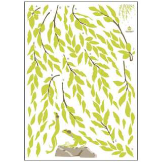 WILLOW TREE FROG DECALS VINYL WALL DECOR STICKERS #319  