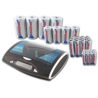 Combo Tenergy T9688 Smart Universal LCD Battery Charger + 32 Premium 