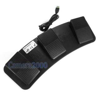 PC Game USB Triple Action Foot Switch Pedal HID Control  