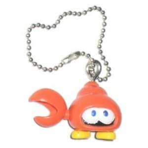  Nintendo Super Mario Bros. Wii Huckit Crab Keychain: Toys 