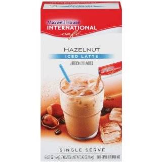 Maxwell House International Coffee Hazelnut Iced Latte Singles, 6 