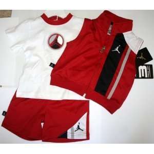 Nike Air Jordan 23 Jumpman 3 Piece Infant Vest, Shorts, Shirt Set, 24 