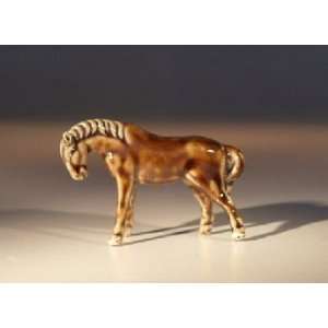  Miniature Ceramic Horse Figurine: Patio, Lawn & Garden