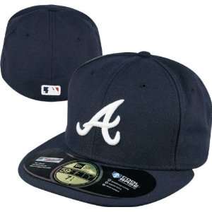 Atlanta Braves New Era 5950 On Field Fitted Blue Baseball Cap Size 7 1 