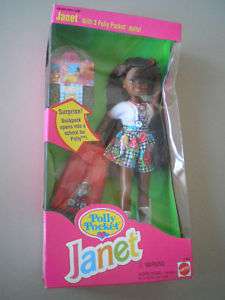 Polly Pocket Janet 3 Dolls Backpack 1994 NIB RET  