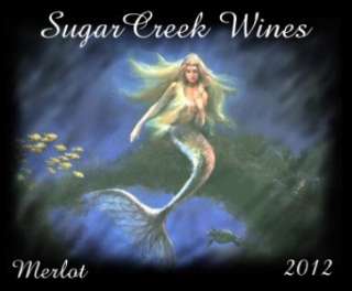 Personalized Mermaid Wine Labels  