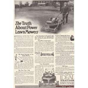  A 1918 full page advertisement Power lawn Mowers 