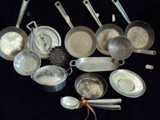   COLLECTION OF FRENCH & BELGIUM POTS PANS FLATWARE  LARGE SELECTION