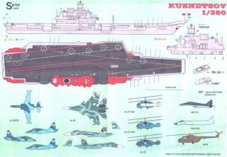 Print Scale Decals 1/350 ADMIRAL KUZNETSOV Russian Aircraft Carrier 