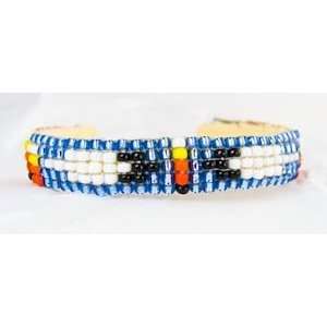  Navajo Childrens Colorful Beaded Cuff Bracelet 4.5 By V 