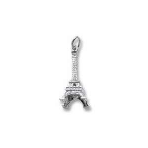  Eiffel Tower Charm in Sterling Silver Jewelry