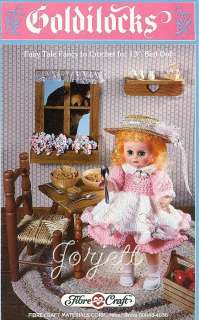 Goldilocks, doll clothing & bed doll crochet patterns  